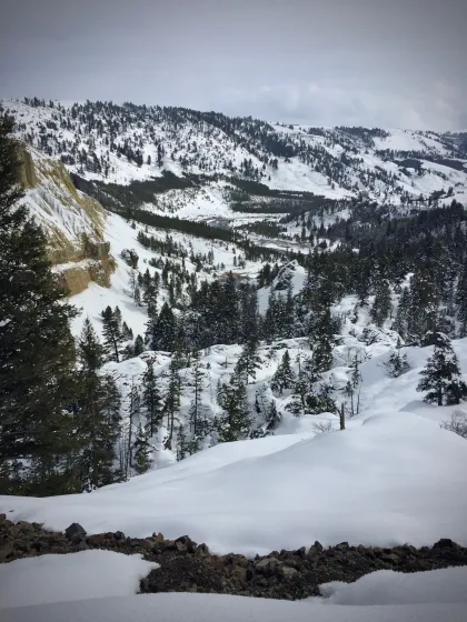 Winter Views of Yellowstone's Grand Canyon  