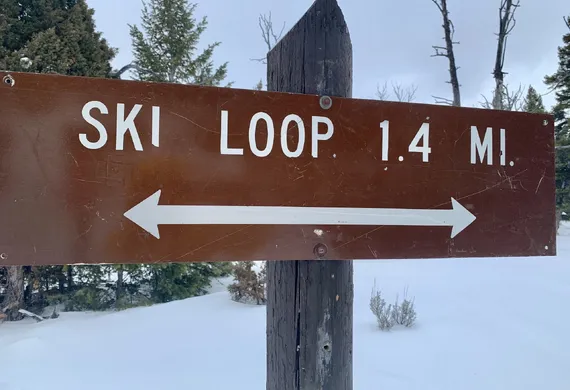 Winter Skiing in Yellowstone 